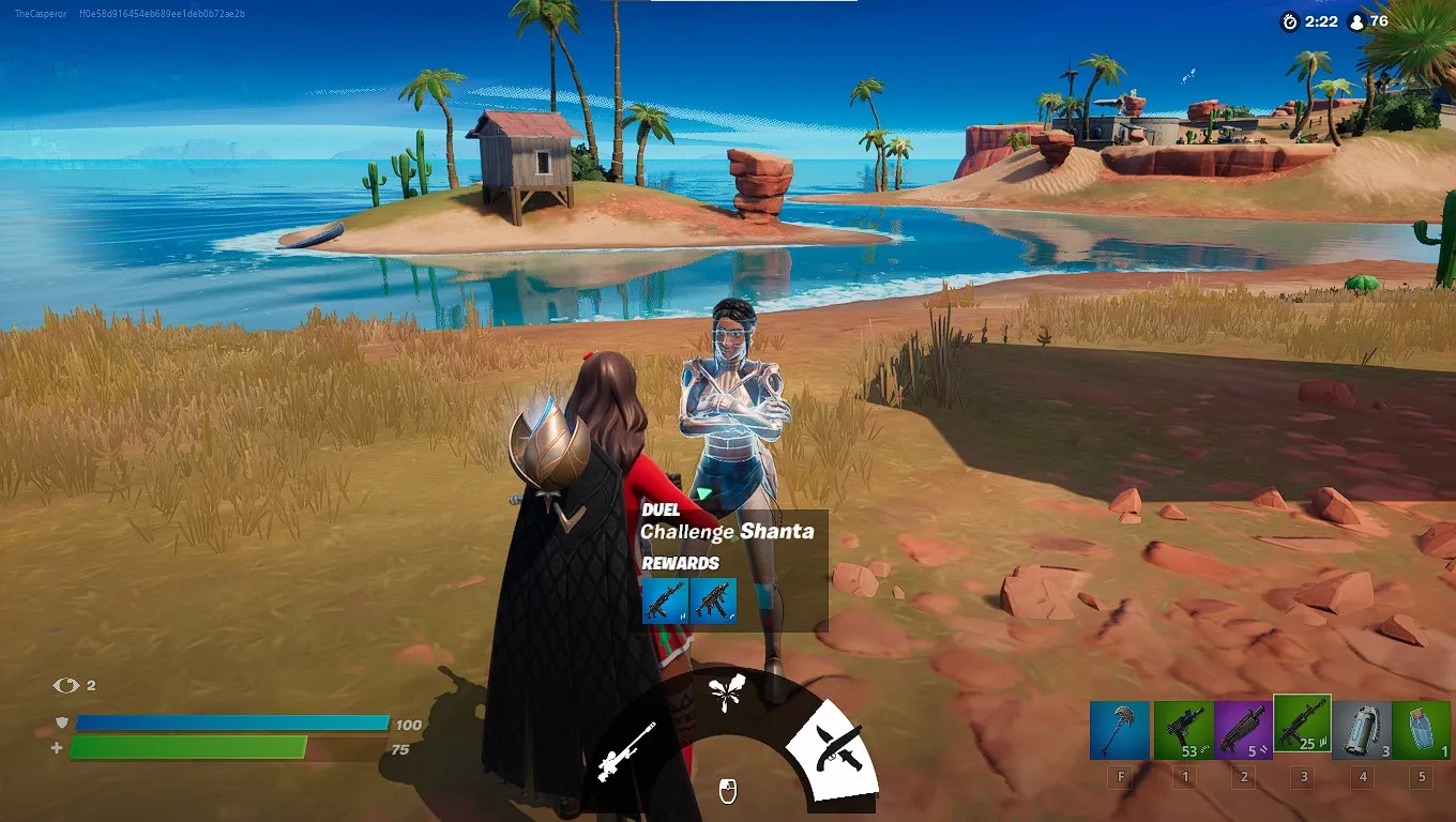 如何在第1季的Fortnite第3章中的决斗中击败Mancake，Ronin或Shanta