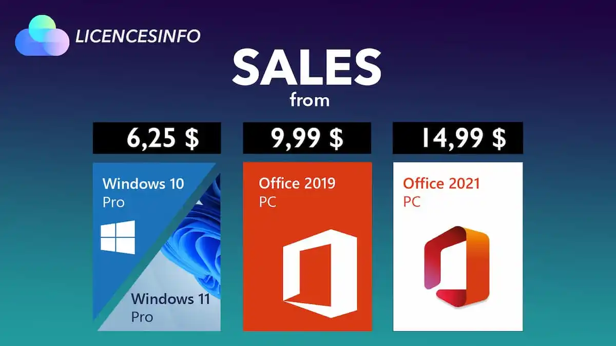 Microsoft Office 低至 9.99 美元，Windows 11 低至 6.25 美元