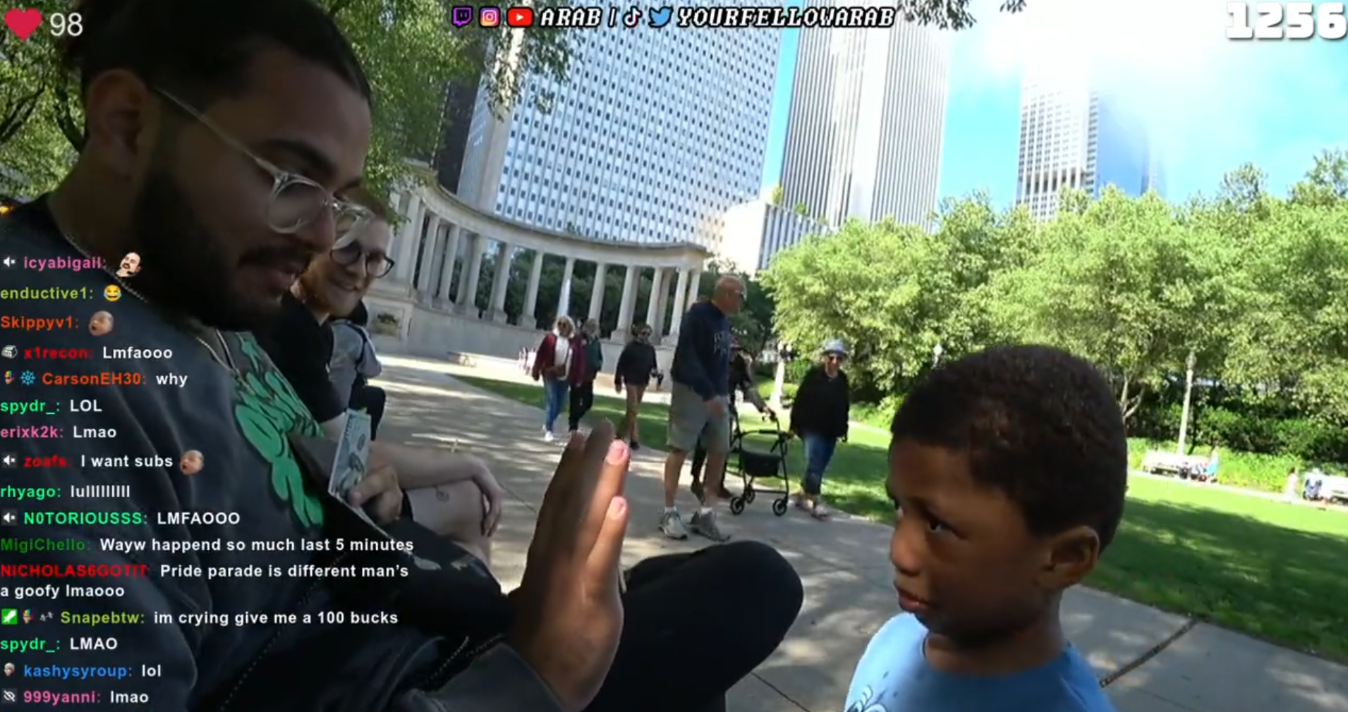 IRL Twitch流媒体支付蹒跚学步的$ 100以停止哭泣