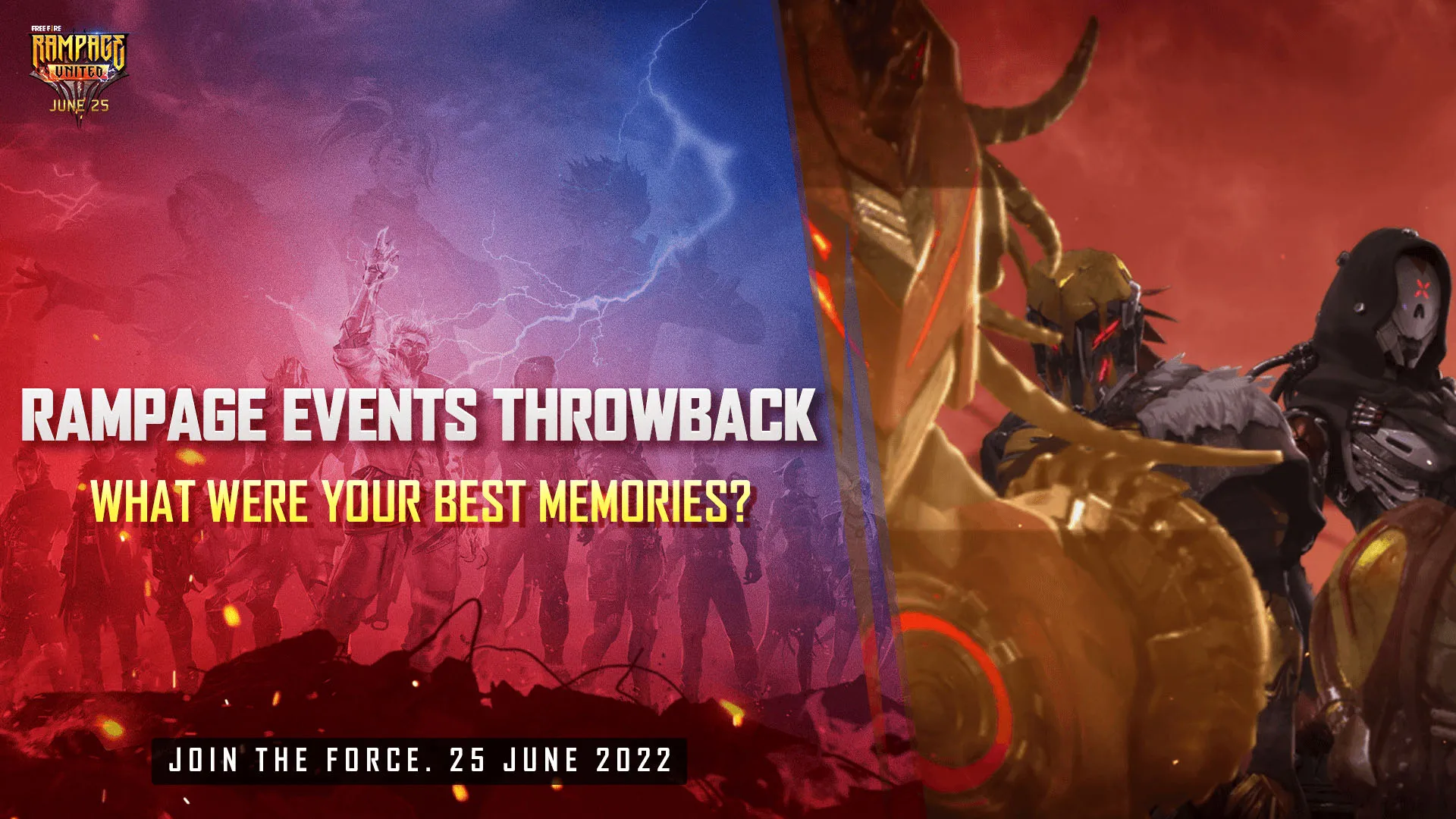 Free Fire's Rampage United Event Eventhe Day是6月25日
