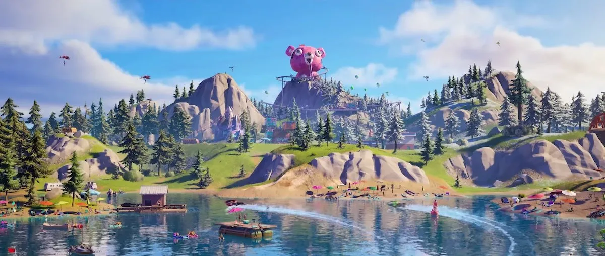 在寺廟中找到杜爾伯格爾遺物的位置和Fortnite第3章的廢墟，第3季