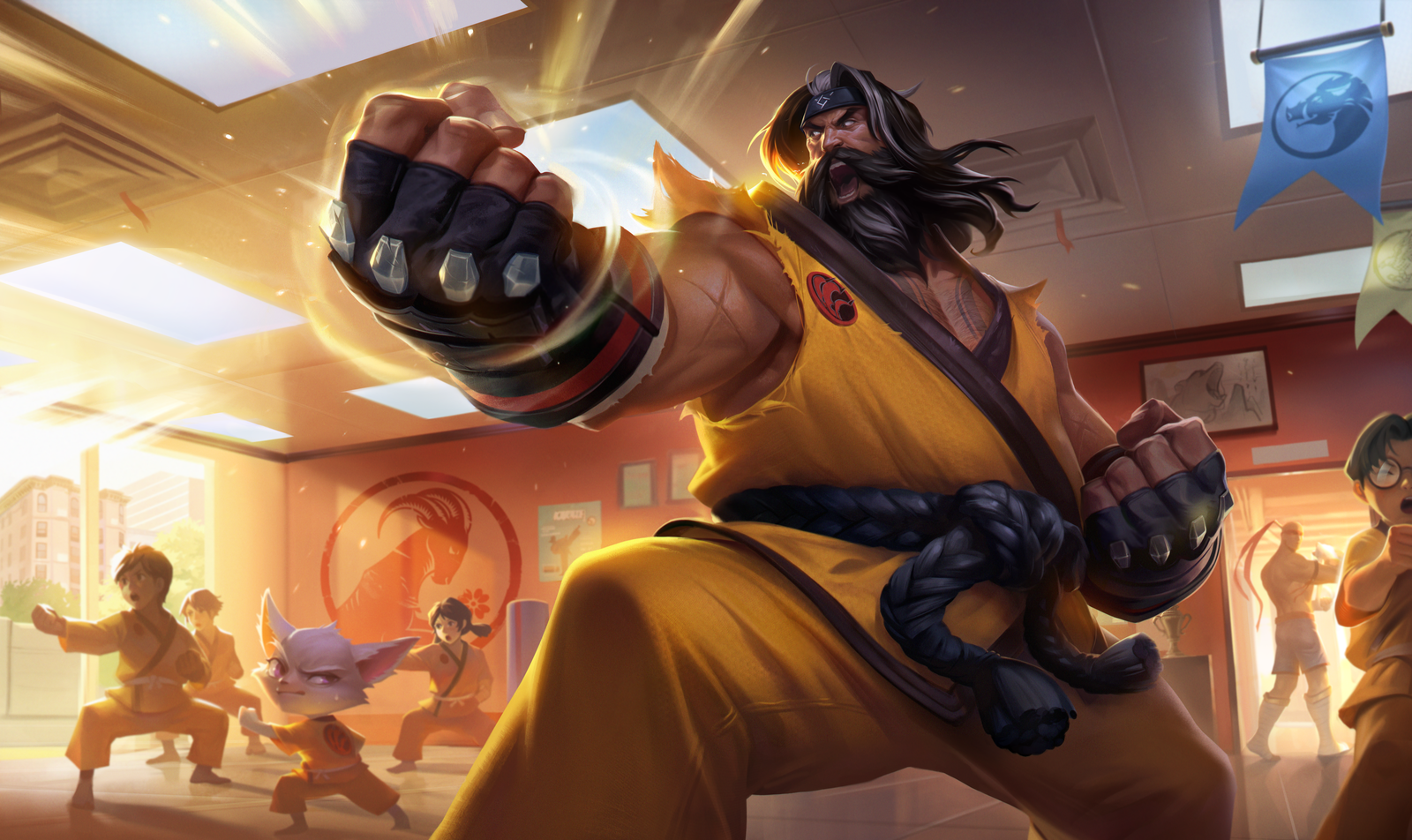这是乌迪（Udyr）在联盟中的全部重制的皮肤