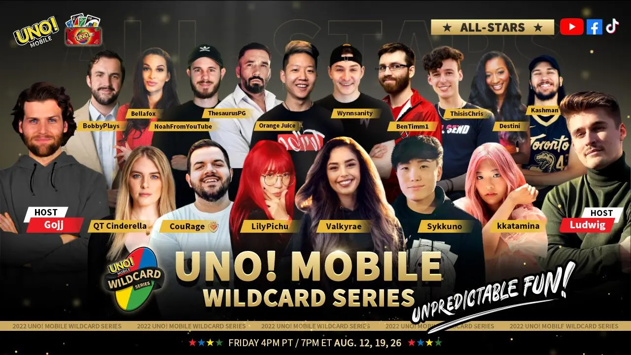 uno！ Mobile将其不可预测的根源带到了新的Uno！移动通配符系列锦标赛