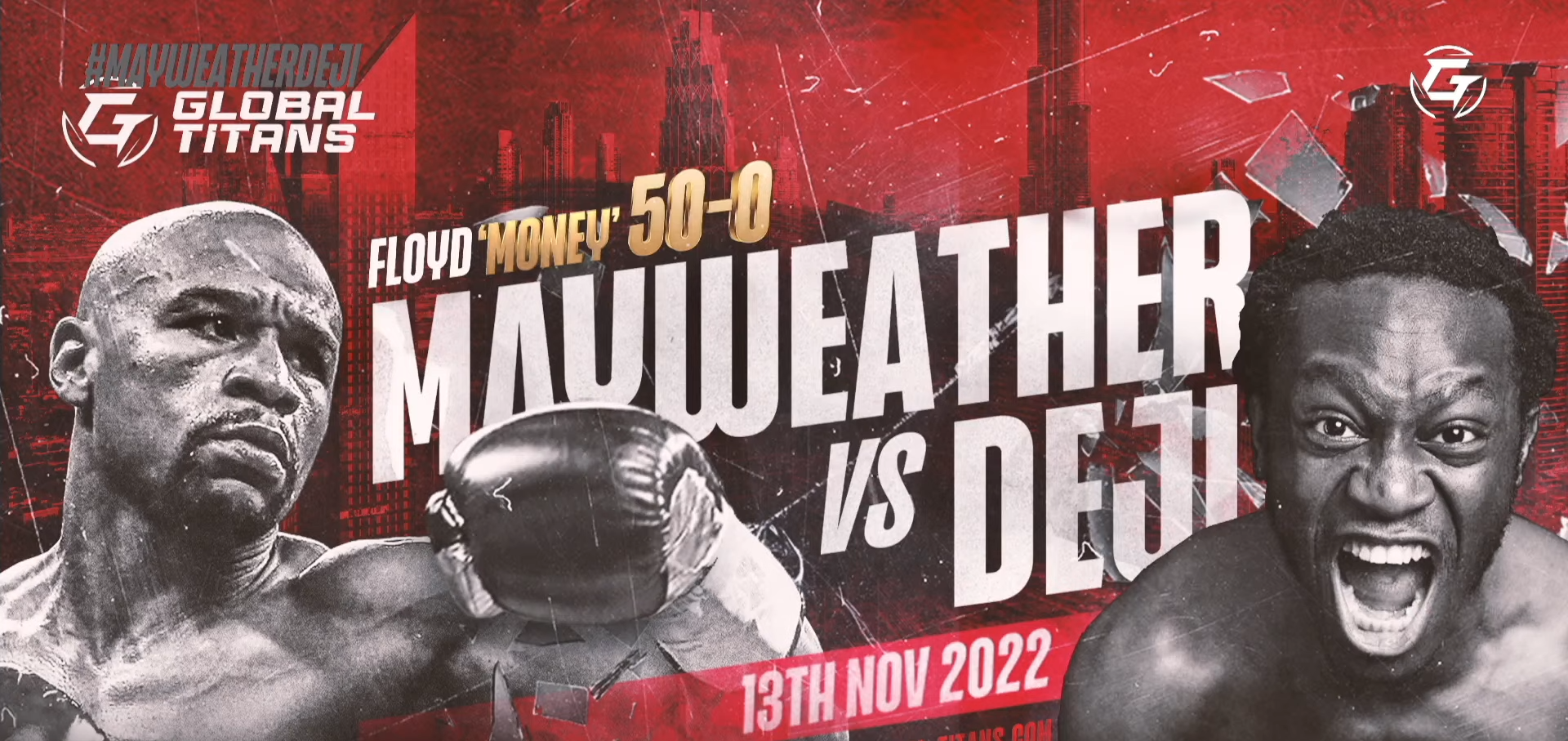 Deji vs. Floyd Mayweather：全面戰鬥卡，時間以及在哪裡觀看