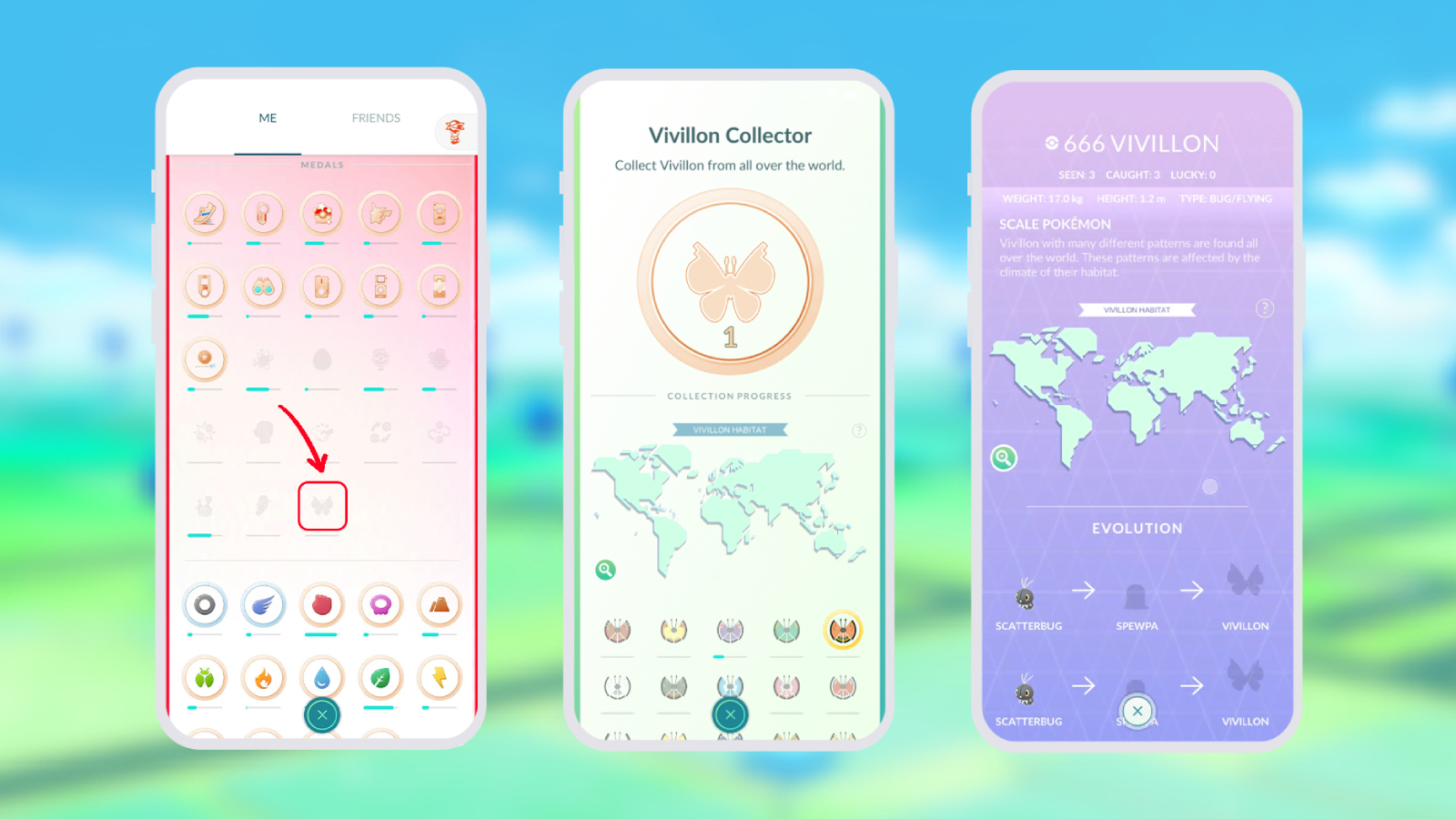PokémonGo中的所有Vivillon表格以及如何獲得它們