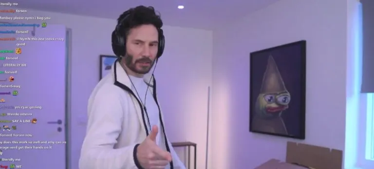 NymN 的 Deepfake 基努李維讓人認為約翰威克出現在 Twitch 上