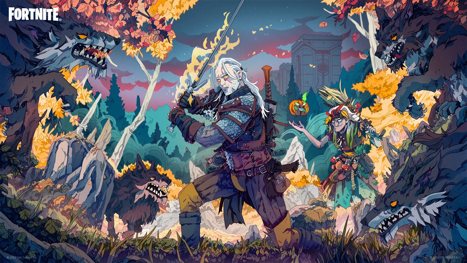 如何在Fortnite中解锁Rivia的Geralt