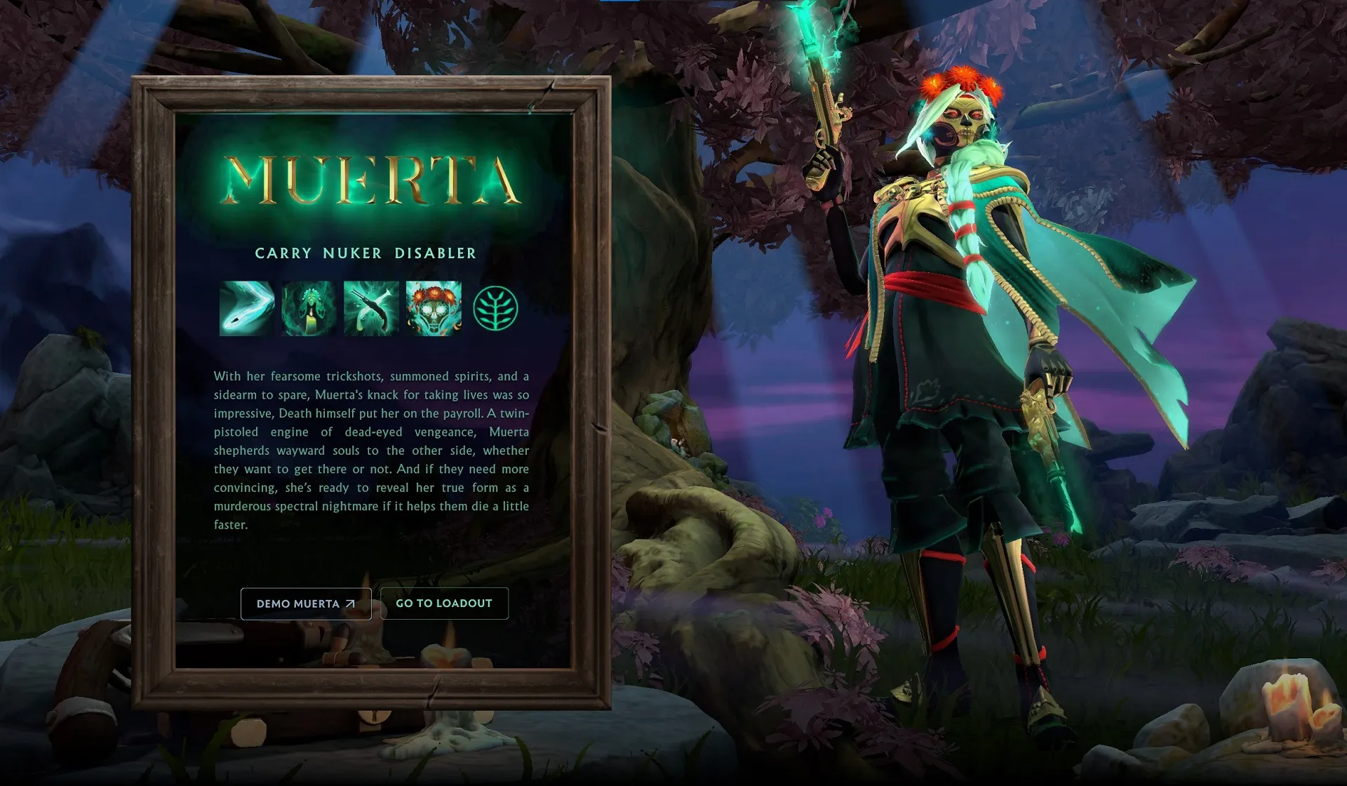 如何在 Dota 2 玩 Muerta