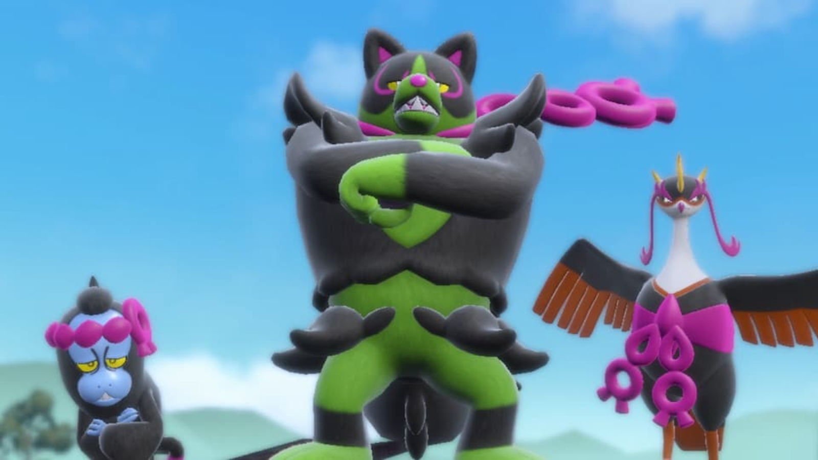 Munkidori，Okidogi和Fezandipiti可以在PokémonScarlet和紫罗兰面具中发亮吗？