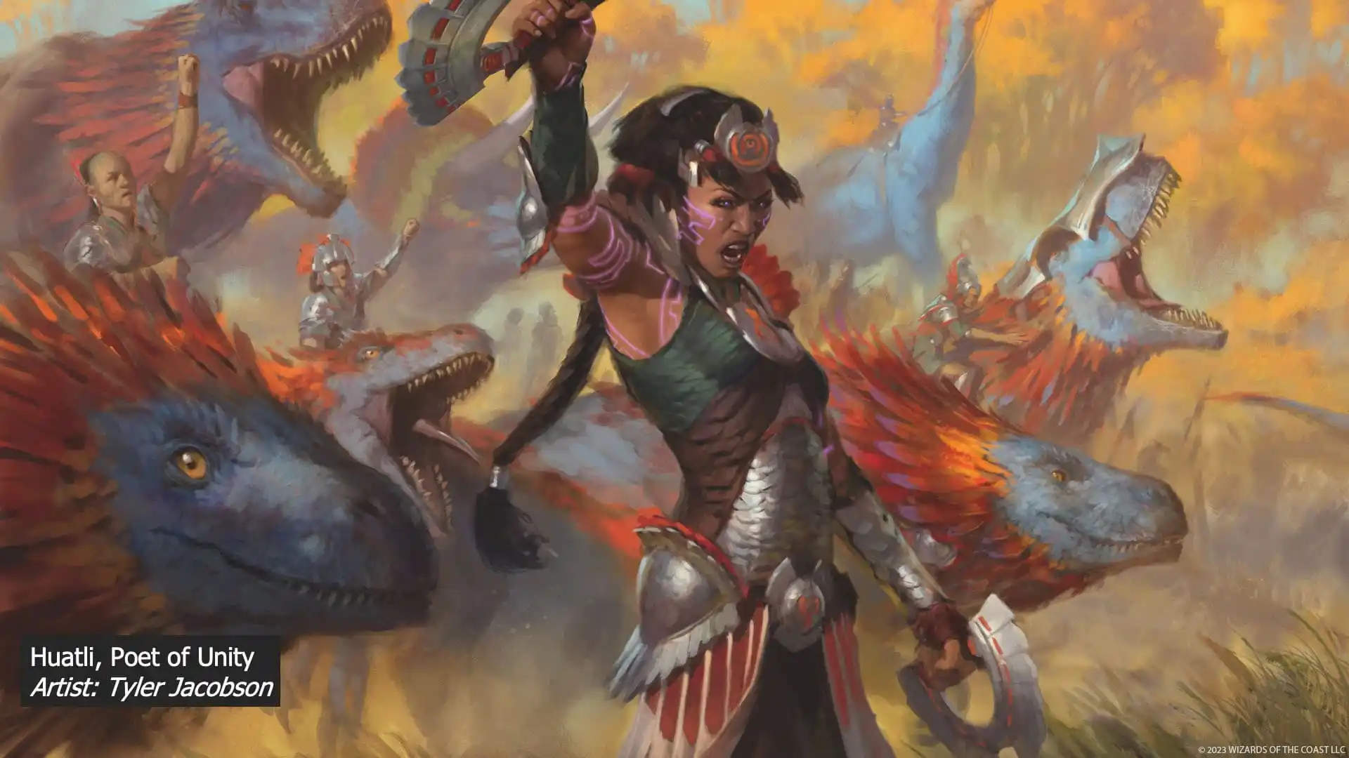 MTG 依夏蘭劇透藝術展示華特莉鵬洛客火花消失與眾神與恐龍