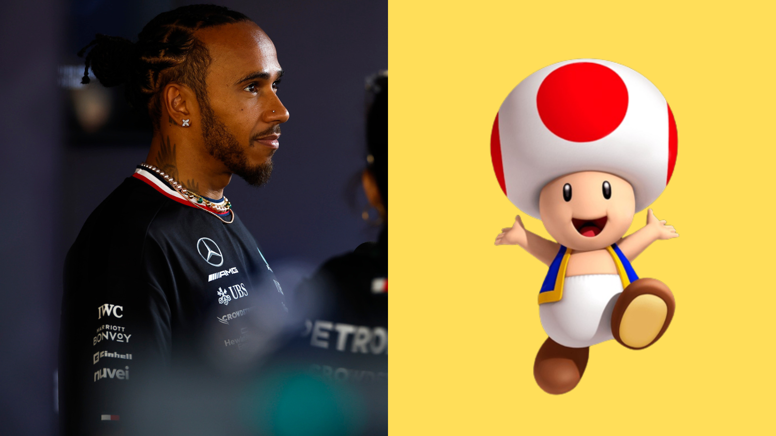 劉易斯·漢密爾頓（Lewis Hamilton）真是一個任天堂書呆子，他穿著蟾蜍帽子購物