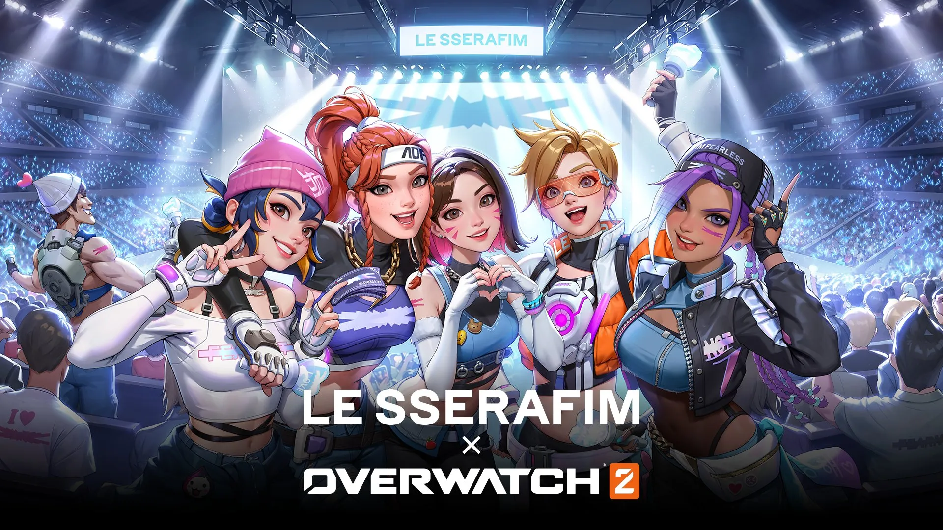 《守望先鋒2》和le sserafim合作包括免費的傳奇皮膚