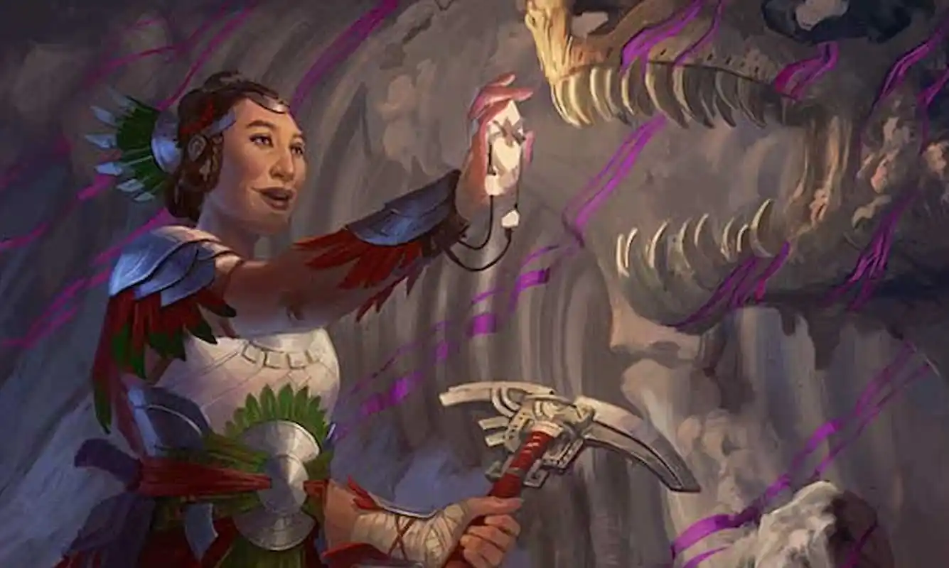 MTG Mana Dork通过与恐龙生物类型的Synergy一起演变成Ixalan的迷失洞穴