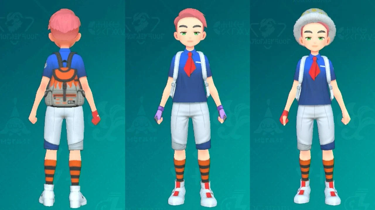 所有174個靛藍磁盤髮型和衣服，已列出