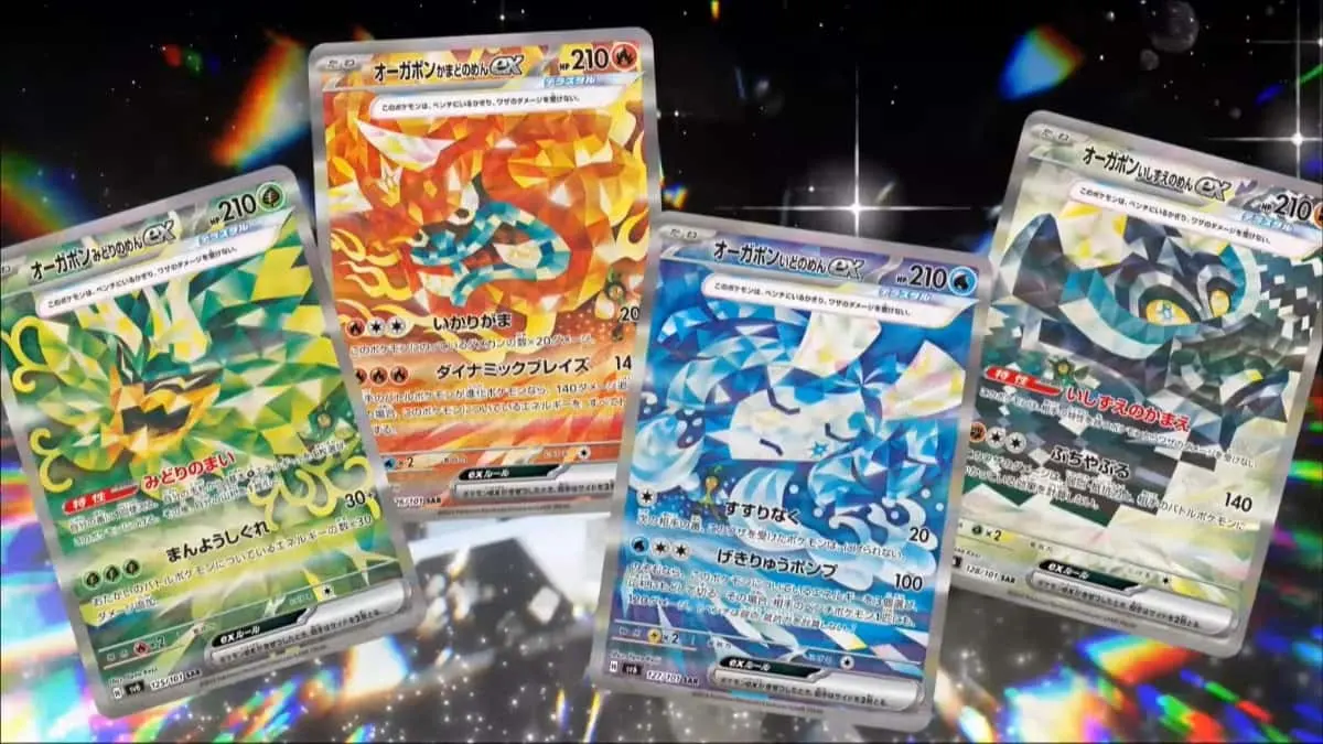 Lugia Vstar，Ogerpon EX和Gardevoir Ex占PokémonNAIC2024的甲板的近50％