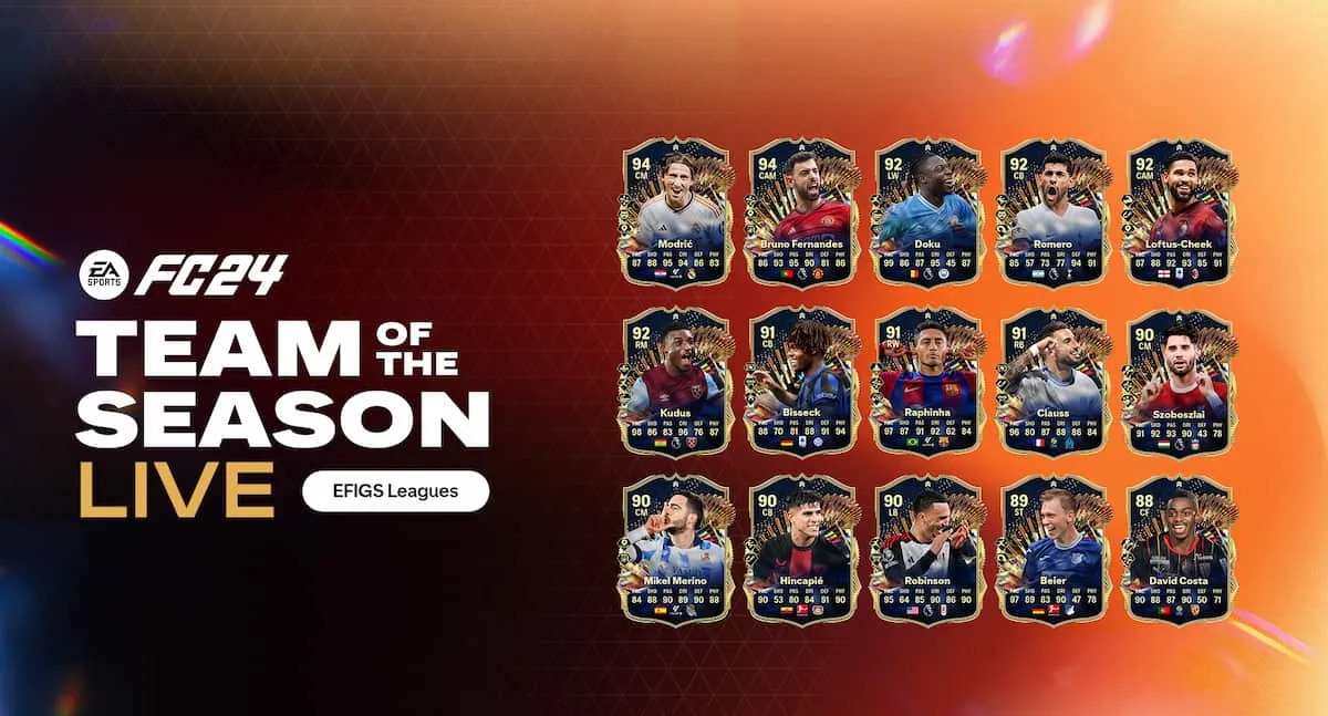 EA FC 24 TOTS LIVE TRACKER：所有播放器升級