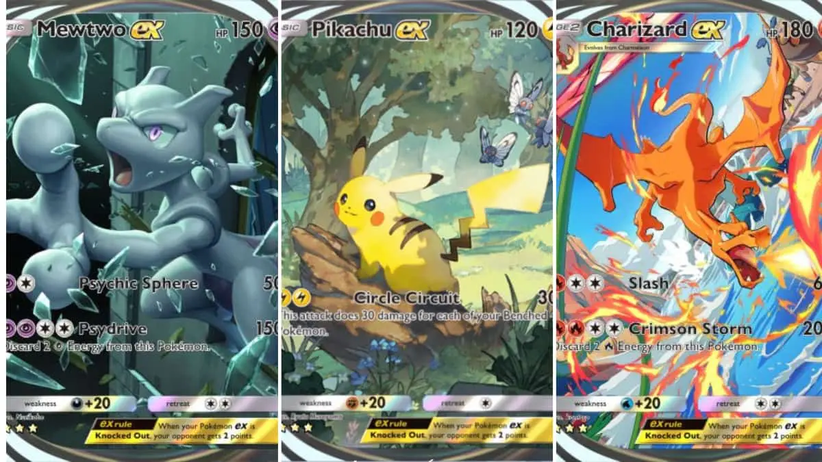 Pokémon TCG Pocket 中的所有 Genetic Apex 套件版本專屬卡