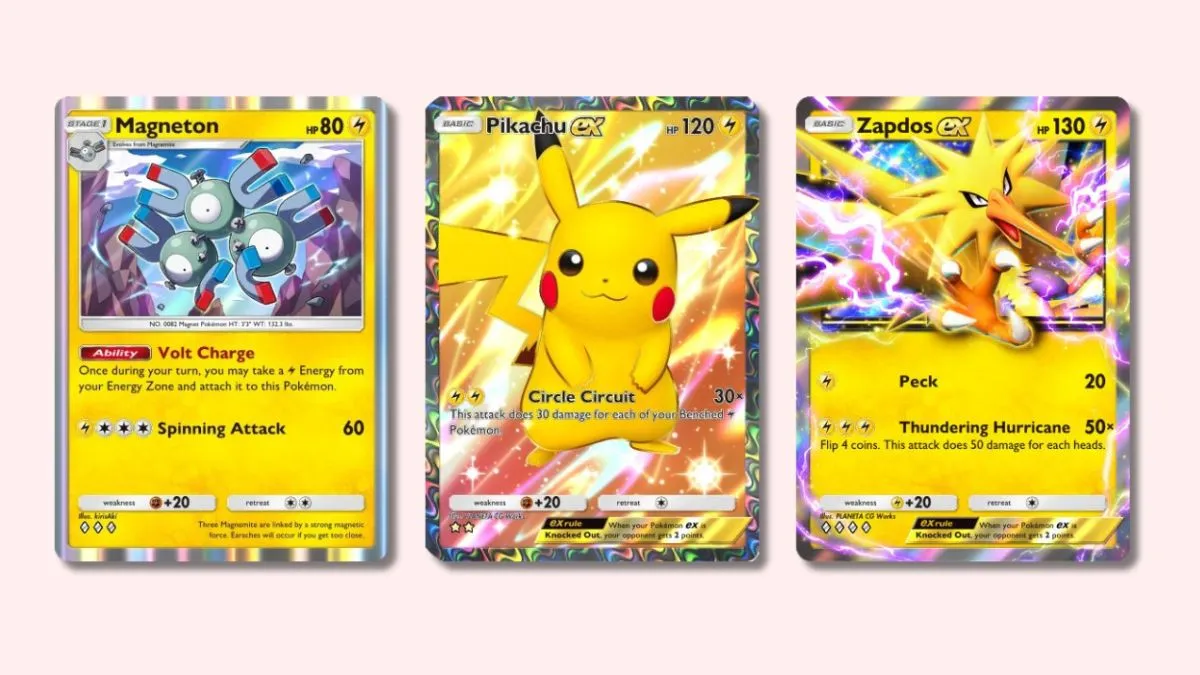 Pokémon TCG Pocket 中的每一张 Genetic Apex 皮卡丘专属包卡