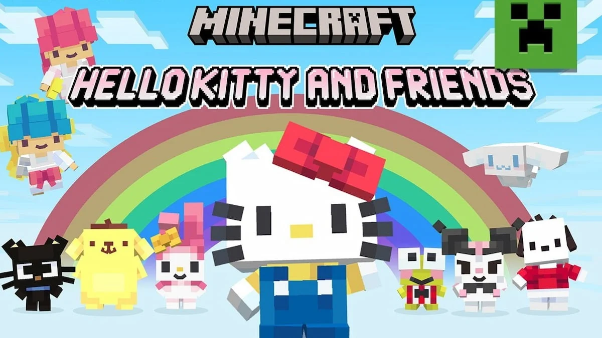 Hello Kitty和Friends Minecraft中的所有角色