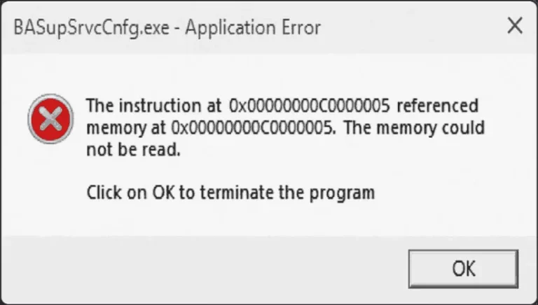 Basupsrvccnfg.exe application error.png