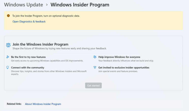 Windows Insider Program settings page 1024x602.png