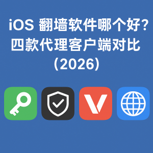 IOS 翻墙软件哪个好？四款代理客户端对比（2026）